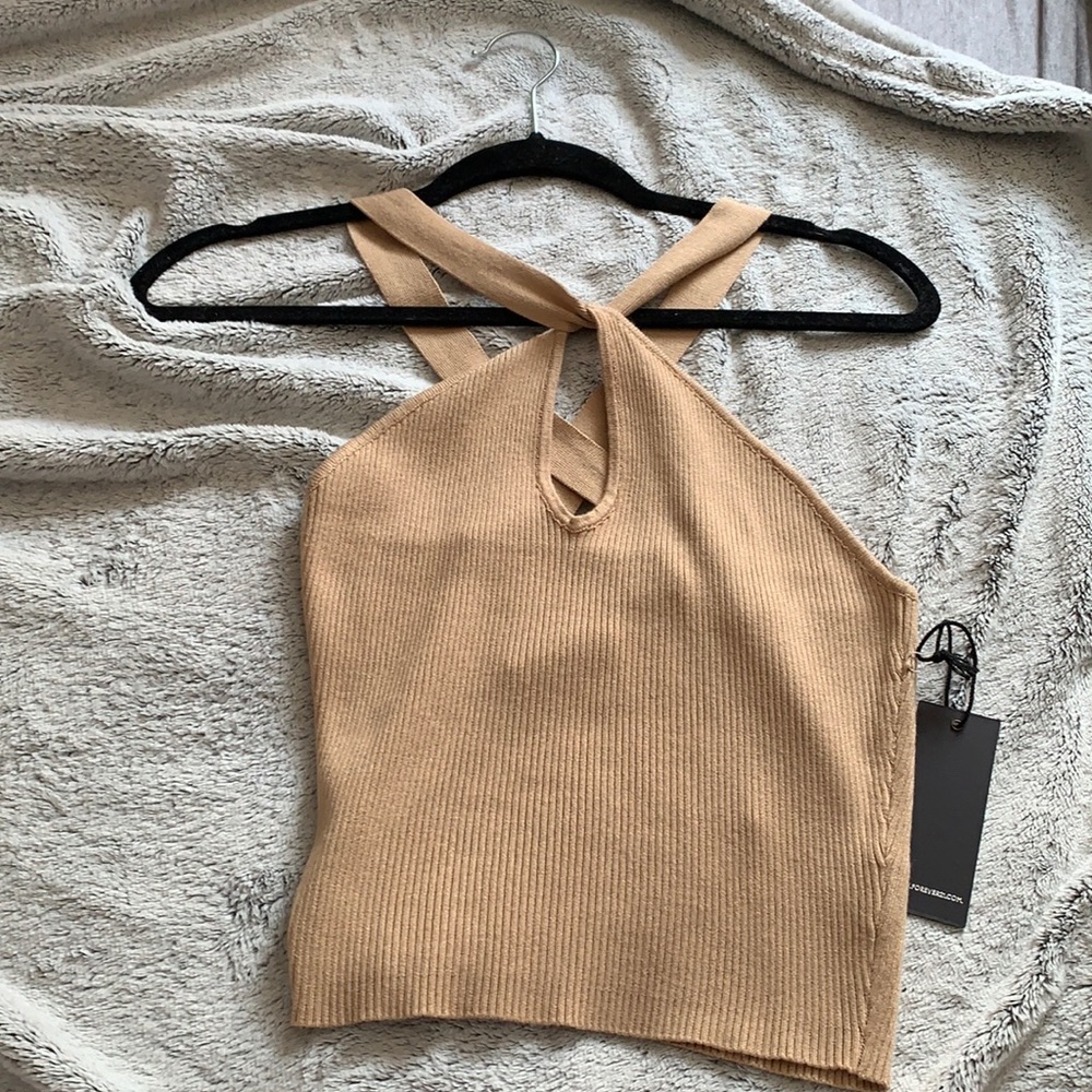 Tan sweater tank
